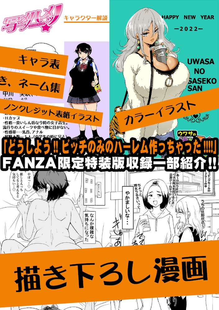 どうしよう！！ビッチのみのハーレム作っちゃった！！！！  by はすの上梅津 (p28)