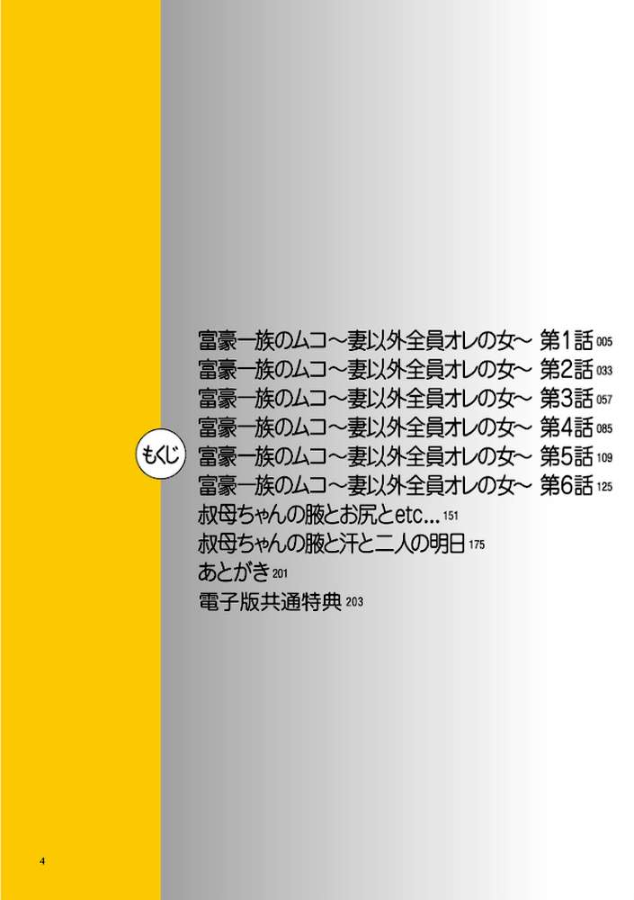 富豪一族のムコ〜妻以外全員オレの女〜【電子特装版】 by 江森うき (p3)