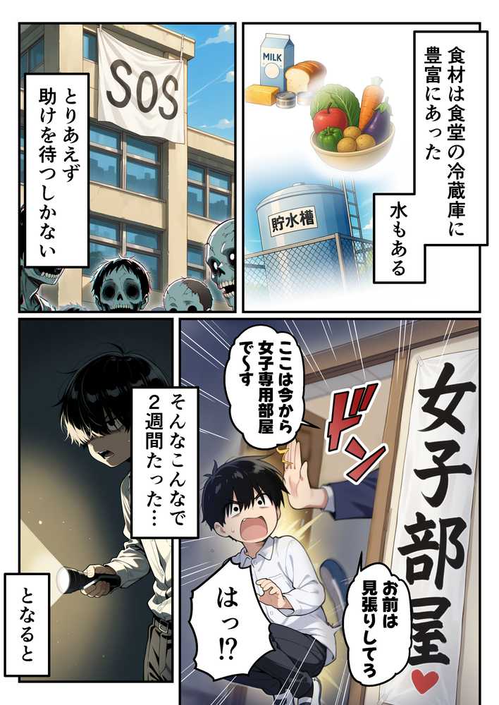 ゾンビに支配された学園で冴えない童貞のオタク君が少女たちの救世主になる話 by 性的初期衝動 (p12)