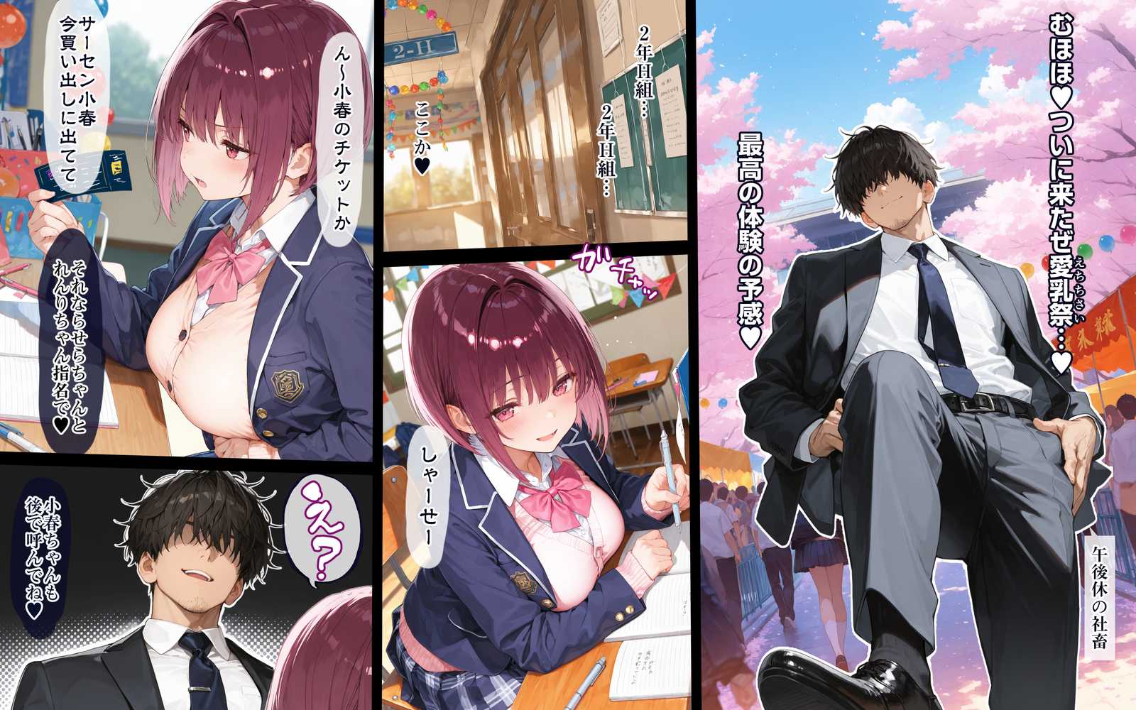 2年H組裏JKフーゾクやってま〜す☆【えちえち学園 愛乳祭】 by EchicalH (p27)